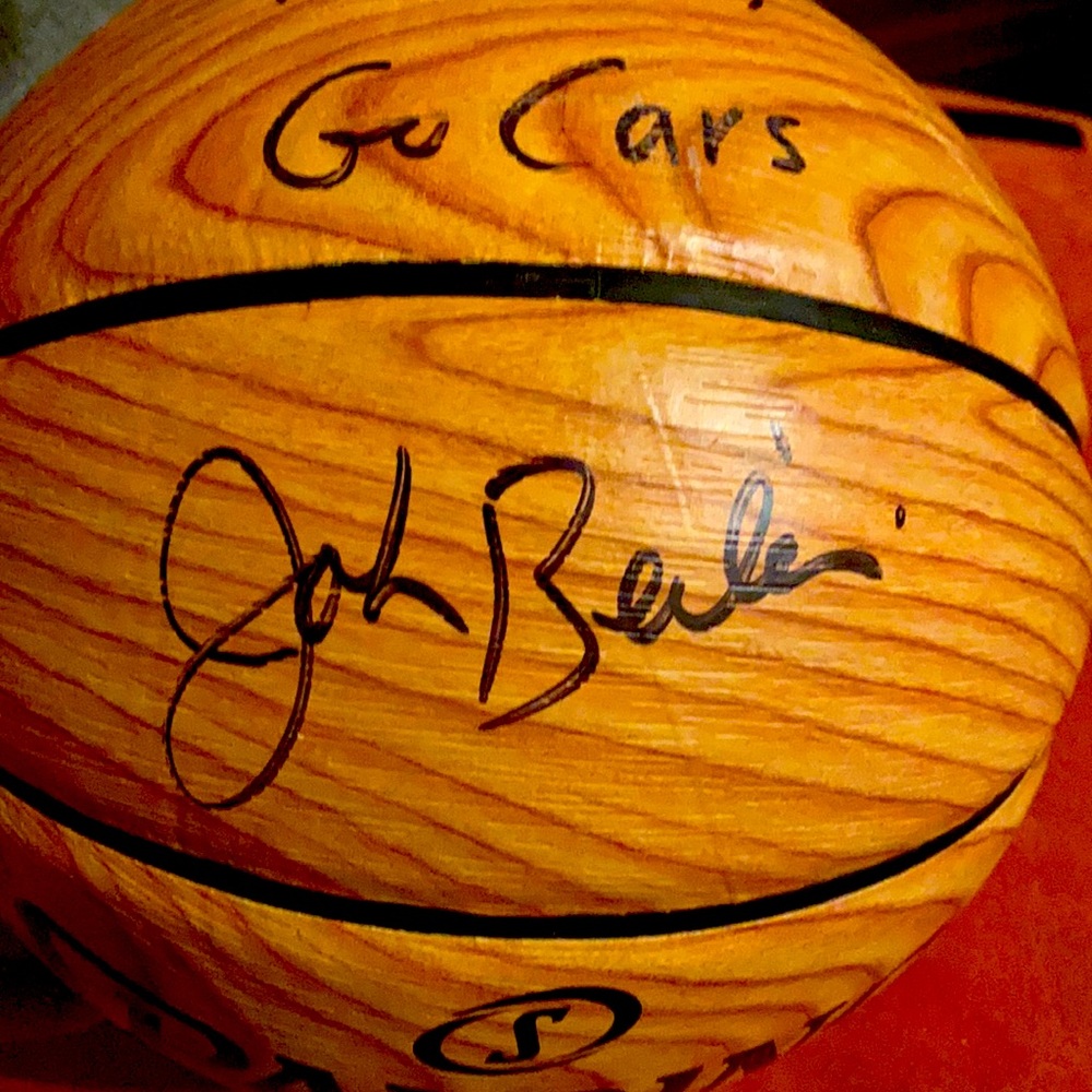 Autographed Ball My Former Cavaliers Coach John Belinen